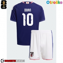 Otroške Nogometnih dresov Japonska Ritsu Doan #10 Domači SP 2026 Kratki rokavi (+ hlače)